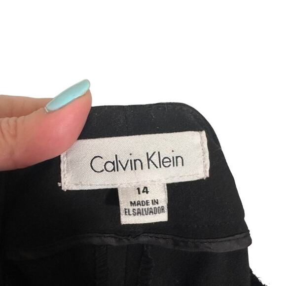 Calvin Klein Black Basic Simple Career Dress Pants Slacks Women Sz 14 - Picture 10 of 11